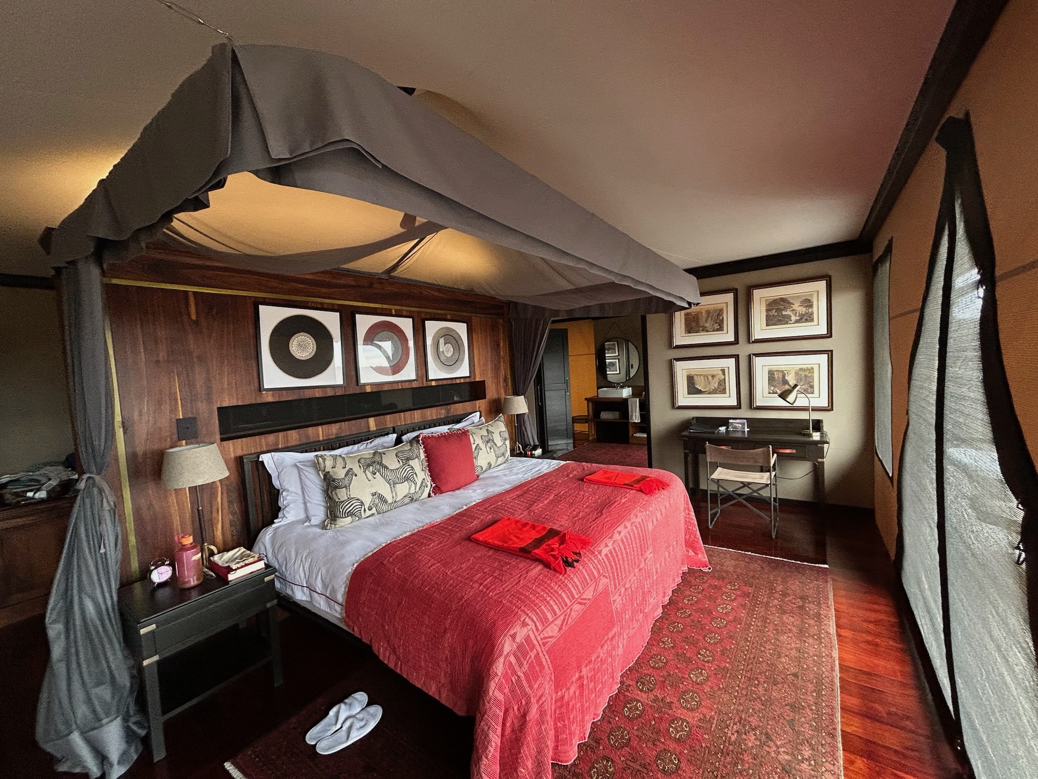 A picture of our bed at Garonga